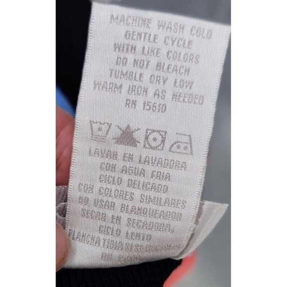 Designers Originals Women’s XL Black Blue Purple Open Front Cardigan Color block - Picture 9 of 9